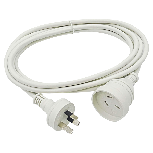 Ext Cord White 10ampsx3m