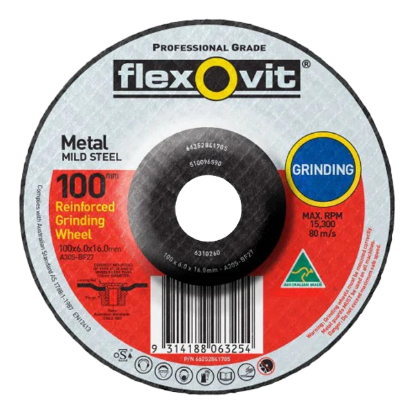 Flexovit Metal Grinding Wheel (102x6.0x16mm)