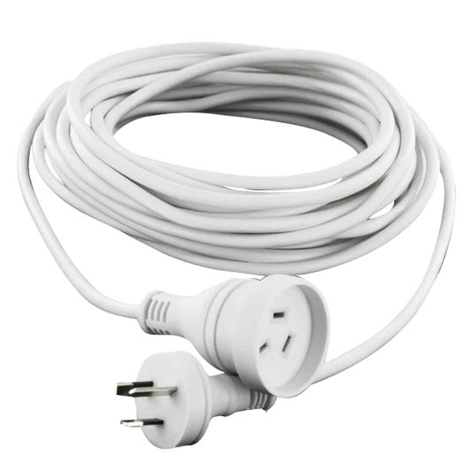Ext Cord White 10ampx15m