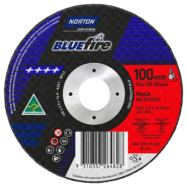 Norton Metal Cut Off Wheel (100x2.5x16mm)