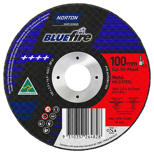 Norton Metal Cut Off Wheel (100x2.5x16mm)