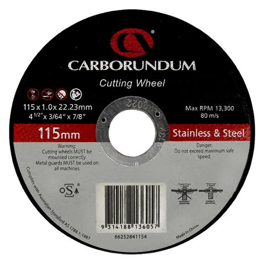 Norton BDX Metal Cutting Wheel 115x1x22mm