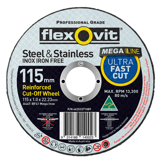 Flexovit Inox Metal Cut Off Wheel